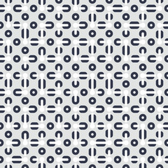 Geometric abstract pattern in midcentury style. Seamless vector