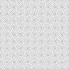 Naklejka premium Geometric abstract pattern in midcentury style. Seamless vector