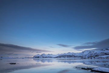 Fototapeta na wymiar Lofoten – Winter im Hohen Norden