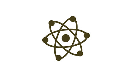 Atom icon,atom isolated on white background,New atom icons