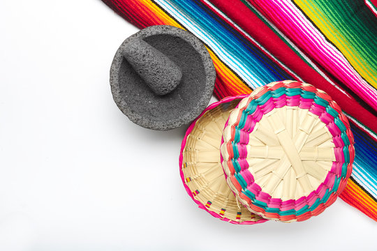 Traditional Mexican artefacts found in a typical kitchen in Mexico