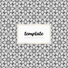 Colorful mandala seamless pattern vector