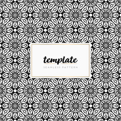 Colorful mandala seamless pattern vector