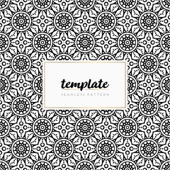 Colorful mandala seamless pattern vector