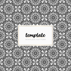 Colorful mandala seamless pattern vector