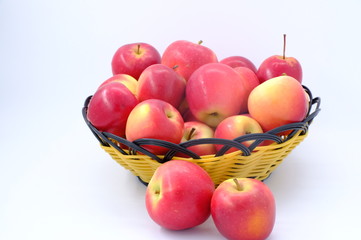 New Zealand apple on wooden background
