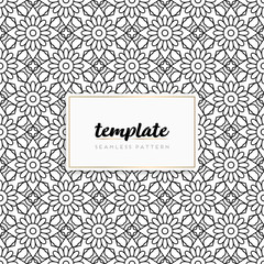 Colorful mandala seamless pattern vector