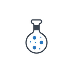 Chemistry related vector glyph icon. Isolated on white background. Vector illustration.