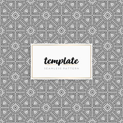 Colorful mandala seamless pattern vector