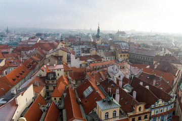 Fototapeta na wymiar winter landscapes of Prague