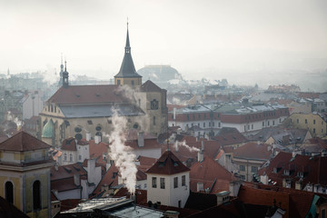 winter landscapes of Prague