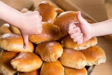 Like and dislike for baking, Benefits and harms of flour products.
