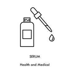 vector illustration of bottle with blank label