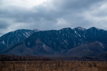 山岳風景　戦場ヶ原　曇り