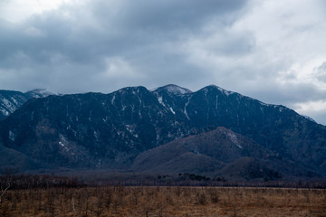 山岳風景　戦場ヶ原　曇り