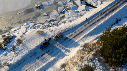 Fototapeta na wymiar Lofoten - Winter im Hohen Norden