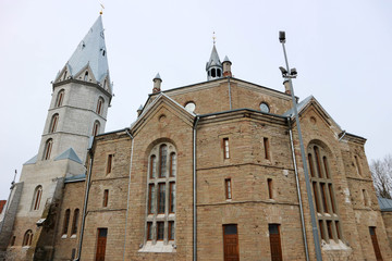 Fototapeta na wymiar Estonian Evangelical Lutheran alexander cathedral in Narva, Estonia