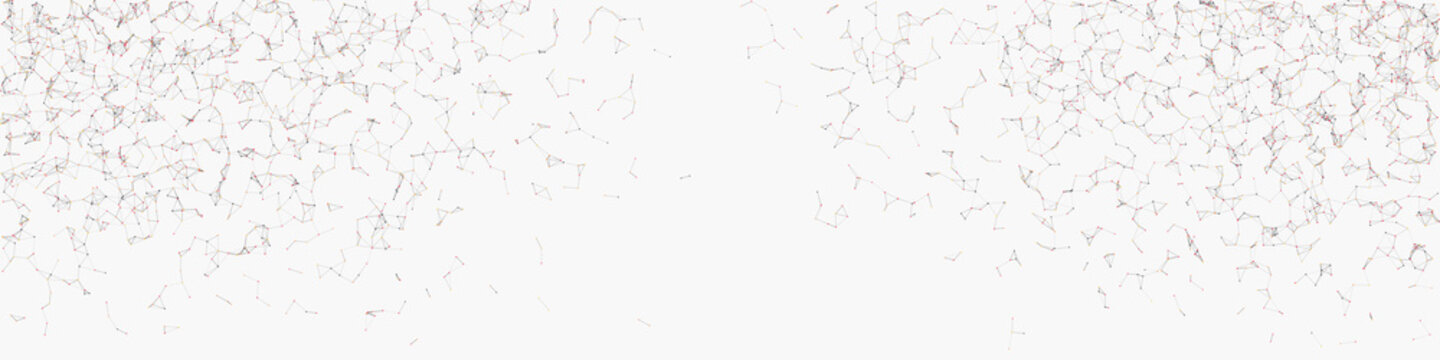 Network Mesh Random Procedural Art background illustration