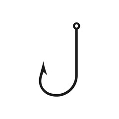 Fishing hook icon, Bait Icon, vector illustration on white background