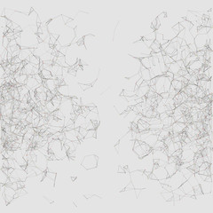 Network Mesh Random Procedural Art background illustration