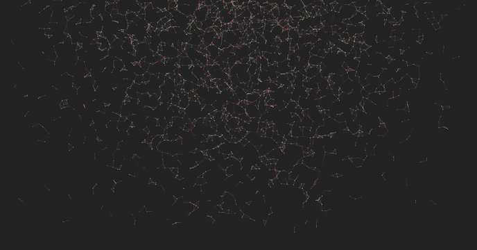 Network Mesh Random Procedural Art background illustration