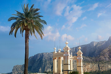 Palermo, Italy, Mondello baths detail