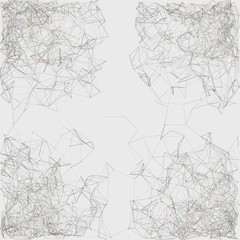 Network Mesh Random Procedural Art background illustration