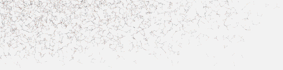 Obraz premium Network Mesh Random Procedural Art background illustration