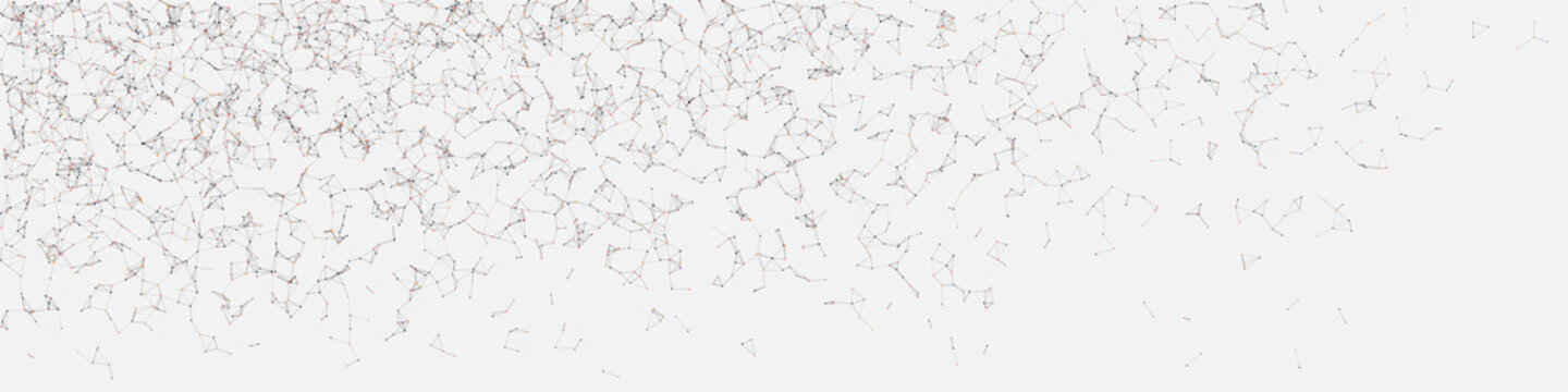 Network Mesh Random Procedural Art background illustration
