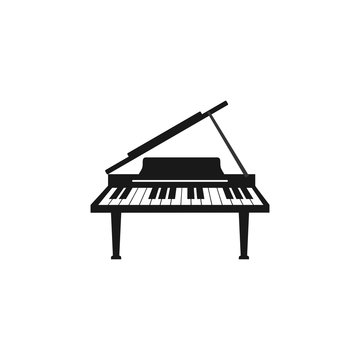 Piano Icon vector Isolated on White Background