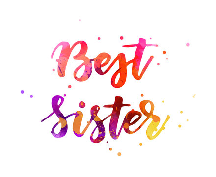 Best Sister - Handwritten Lettering