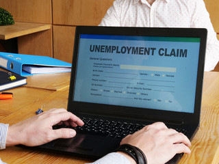 Conceptual photo showing hand written text unemployment claim
