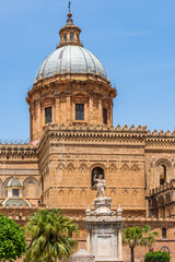 Fototapeta na wymiar Dome of the Palermo Cathedral, Sicily