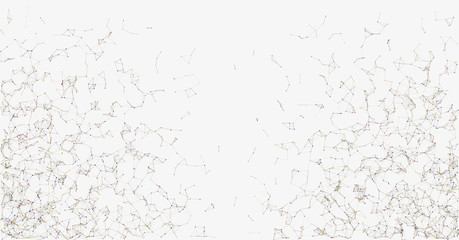 Network Mesh Random Procedural Art background illustration