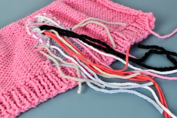 Knitting design with chart picture 