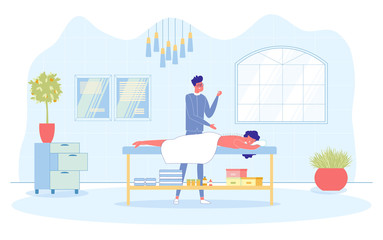 Acupuncture Treatment in Alternative Medic Center.