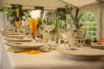 Celebration baquet table