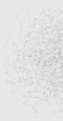 Network Mesh Random Procedural Art background illustration
