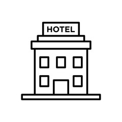 Hotel symbol icon vector