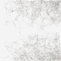 Network Mesh Random Procedural Art background illustration