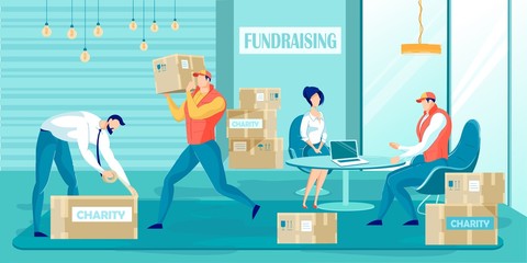 Fundraising Charity Volunteer Collect Donation