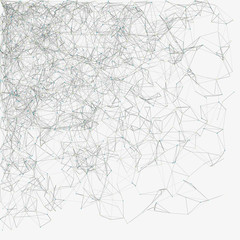 Network Mesh Random Procedural Art background illustration