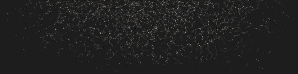 Network Mesh Random Procedural Art background illustration