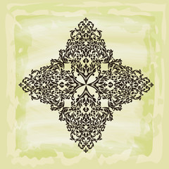vector damask patterns for greeting cards and wedding invitations