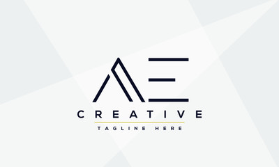AE Letter Logo Design. Creative Modern A E Letters icon vector Illustration.