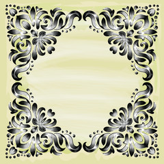 vector damask patterns for greeting cards and wedding invitations