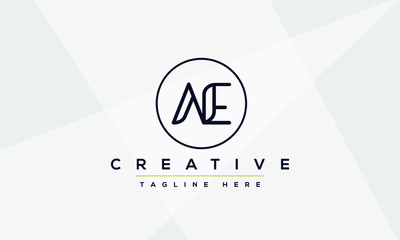 AE Letter Logo Design. Creative Modern A E Letters icon vector Illustration.