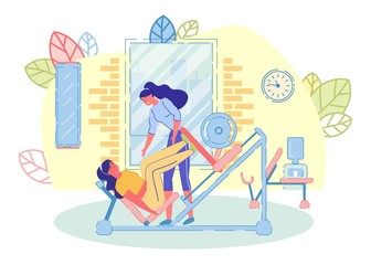 Overweight Woman Trying to Lose Weight in Gym.