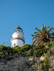 lighthouse in barcelona spain - 334027696