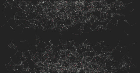 Network Mesh Random Procedural Art background illustration